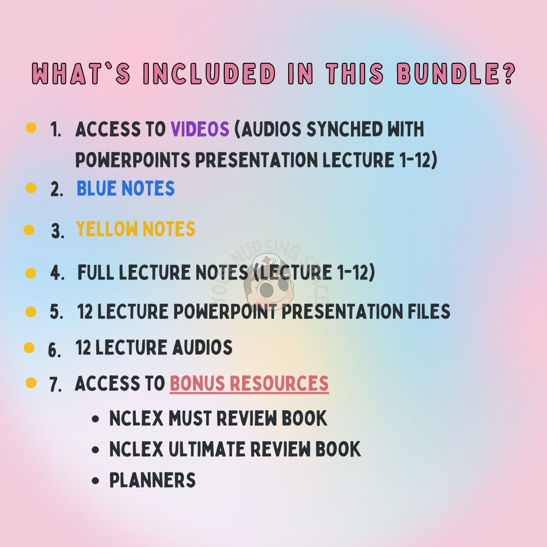 NCLEX Ultimate Bundle based on Mark Klimek | Blue, Yellow, Review Notes, and Bonus NCLEX prep Notes and links | Instant Access