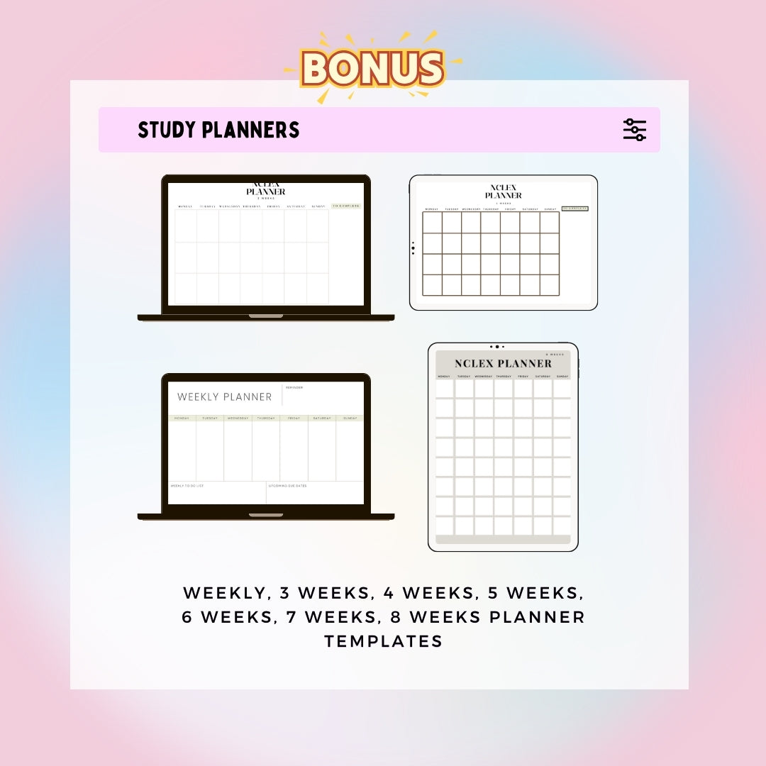 NCLEX Ultimate Bundle based on Mark Klimek | Blue, Yellow, Review Notes, and Bonus NCLEX prep Notes and links | Instant Access