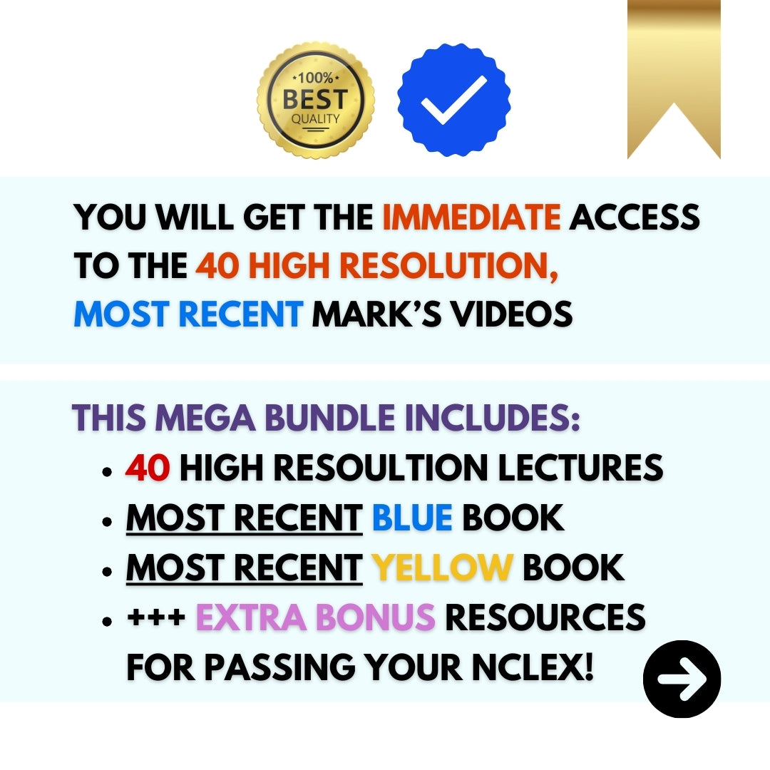 Mark Klimek 2025 Next Gen NCLEX MEGA Bundle - Latest Video Lectures & PDF Guides