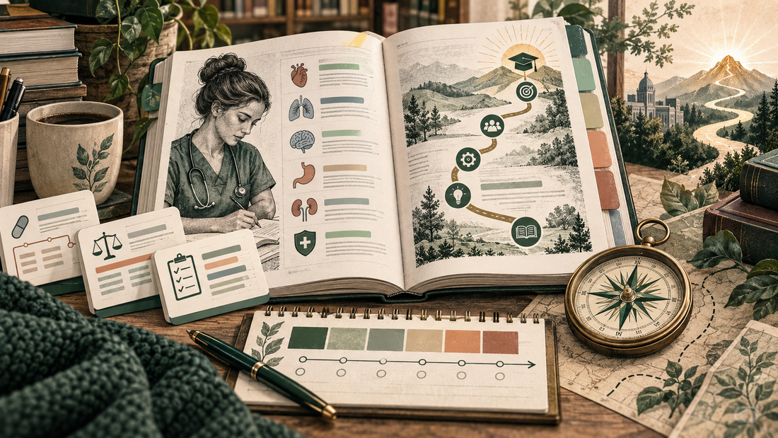Best NCLEX study guide in 2026 shown as an organized nursing study system