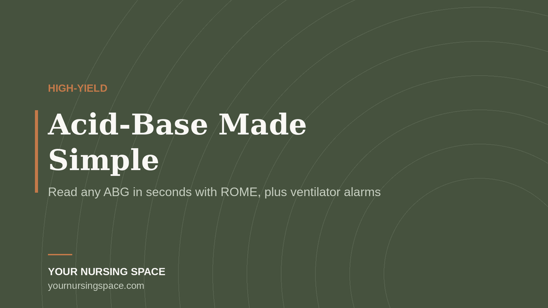 Klimek acid-base made simple: reading ABGs with ROME and handling ventilator alarms on the NCLEX