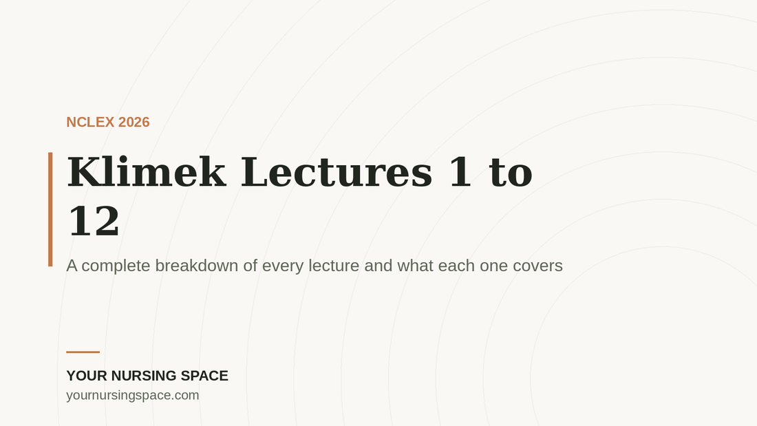 Mark Klimek lectures 1 to 12: a complete breakdown of every lecture