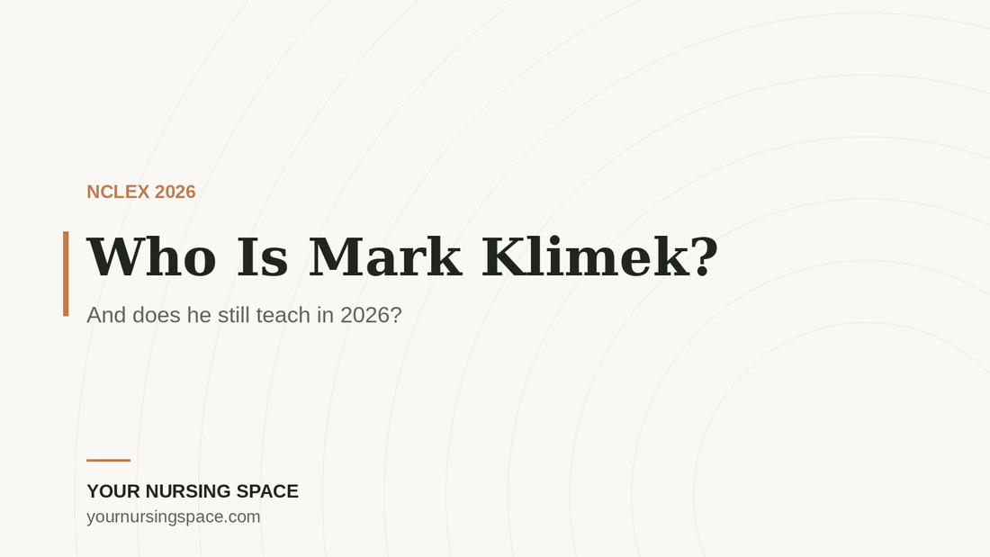 Who is Mark Klimek and does he still teach NCLEX reviews in 2026