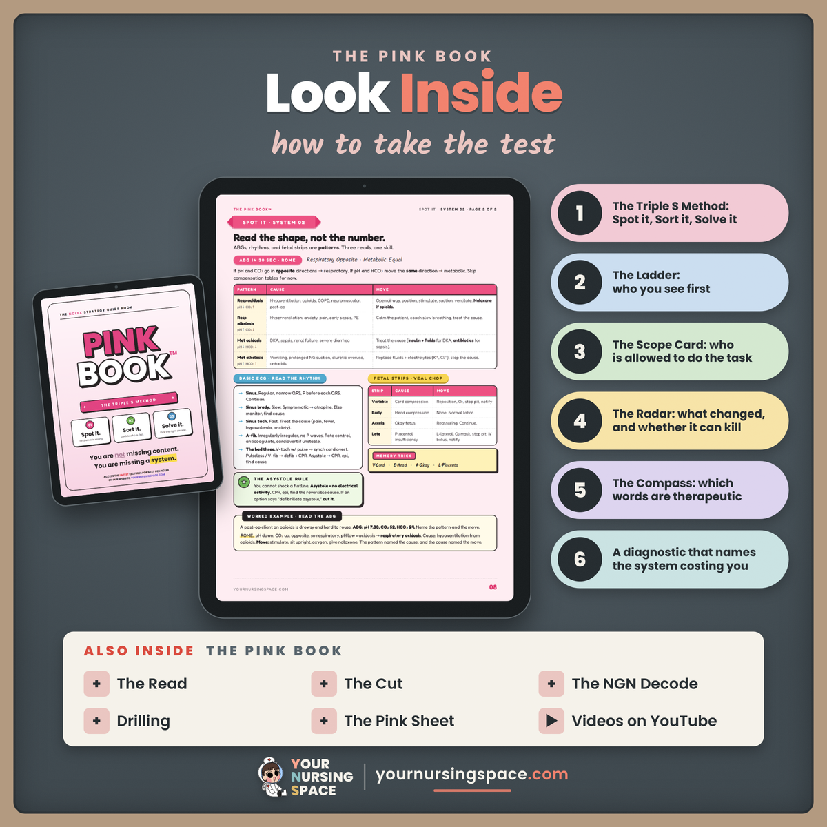 The NCLEX CORE Bundle: Pink Book, Gold Book + 20 Video Lectures