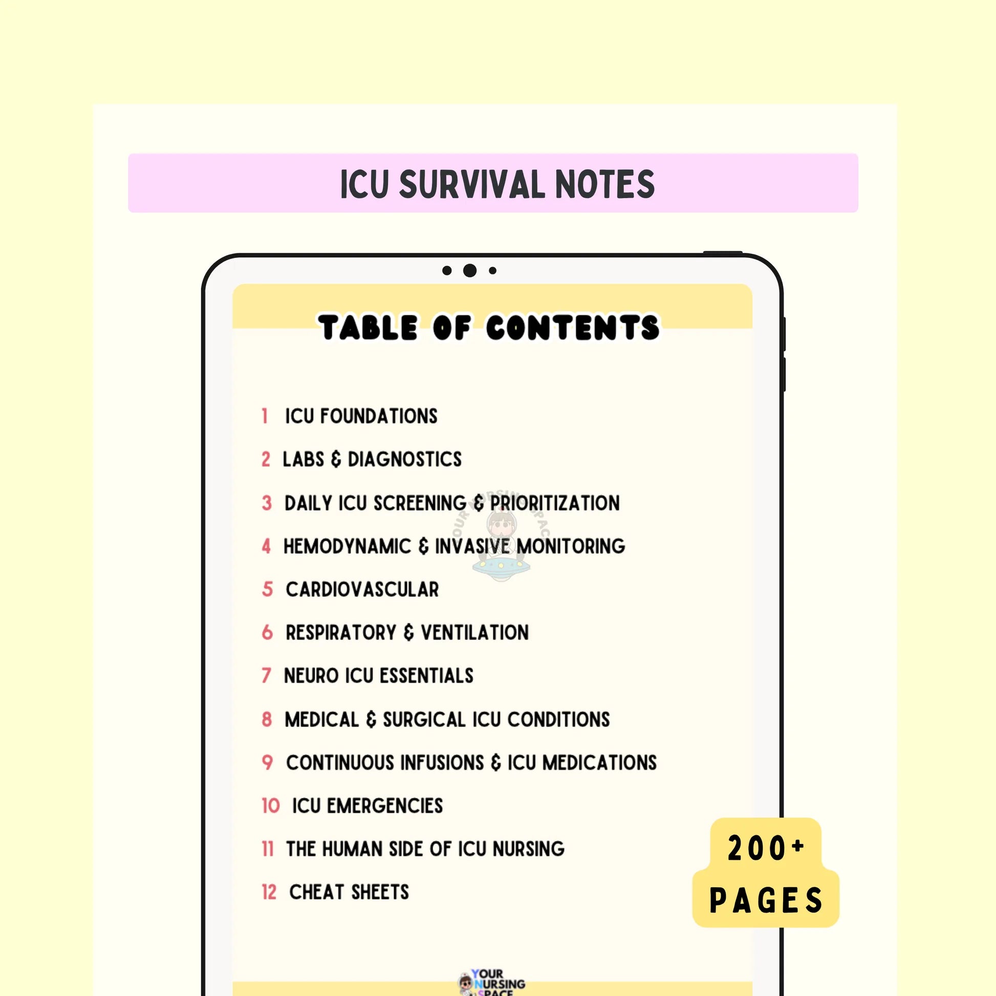ICU equipment and ventilator basics visual guide - ICU Survival Book preview