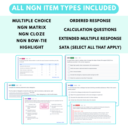 NCLEX-RN 2026 Practice Exam | 3000 Qestions | NGN Questions with Case Studies | Comprehensive Next Generation NCLEX Question Bank | PDF
