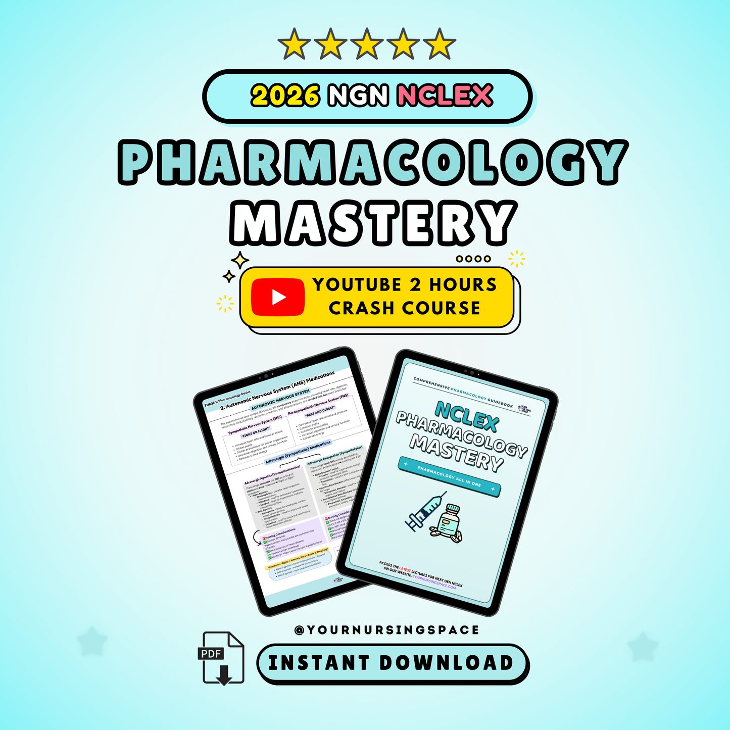 Pharmacology Mastery Notes (2026 Edition)