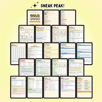 NCLEX Content Review Guide 2026 | Gold Book | 20 Chapters + Quick Reference Vault | Instant PDF