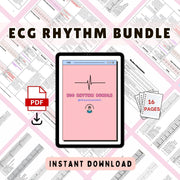 ECG and Dysrhythmia Interpretation Bundle for nursing students - cover