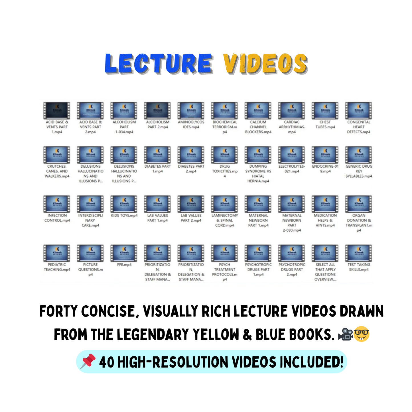 Mark Klimek 2026 NCLEX Review: Video Lectures + PDF Study Guides