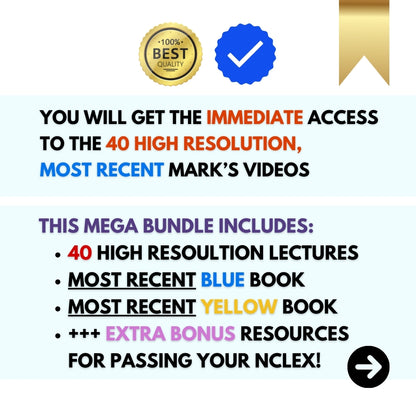 Mark Klimek 2025 Next Gen NCLEX MEGA Bundle - Latest Video Lectures & PDF Guides
