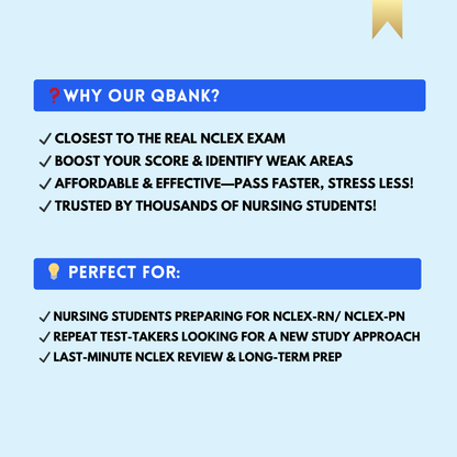 📚 3,000+ NCLEX Question Bank | NCLEX RN & PN Practice Test | High-Yield QBank with Rationales 🩺