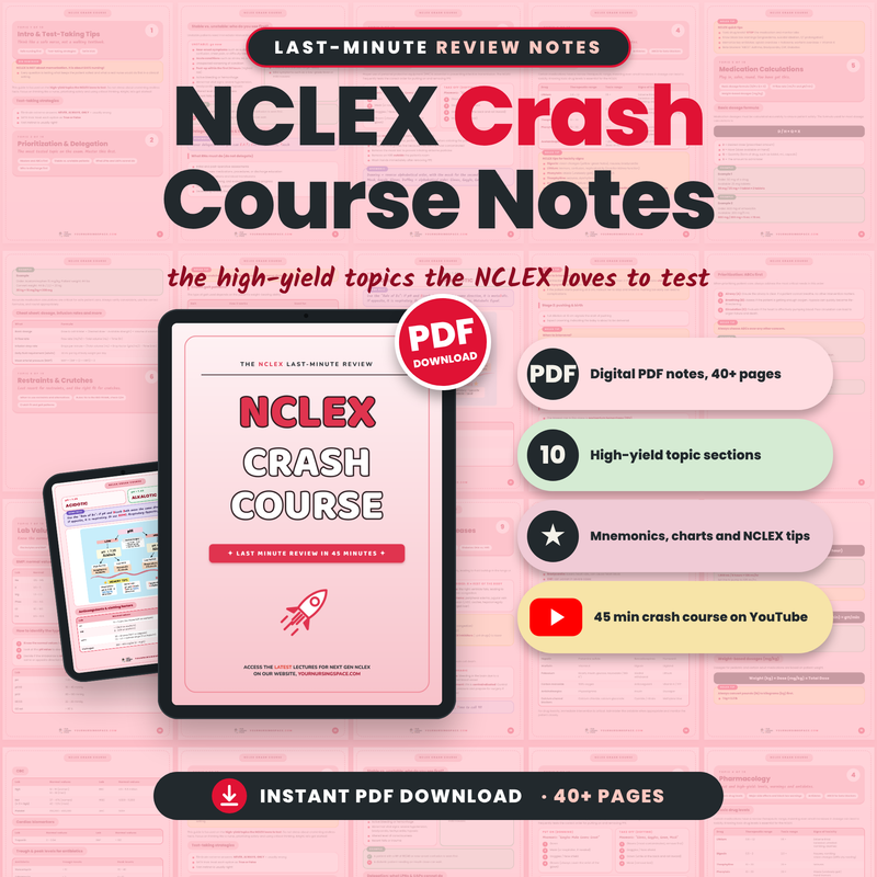 2026 NCLEX Crash Course Notes