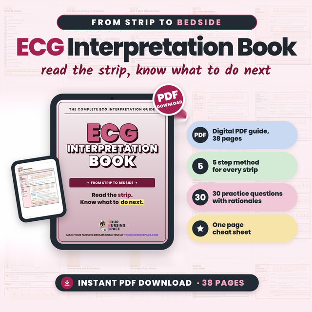 ECG Interpretation Book | Cardiac Rhythm Study Guides