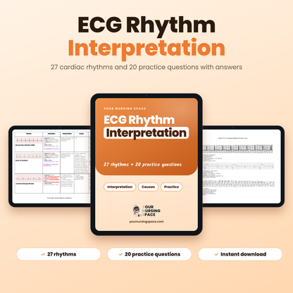 ECG and dysrhythmia interpretation study guide PDF for nurses