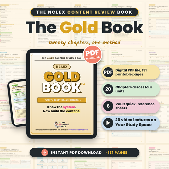 The Gold Book: NCLEX Content Review Guide (2026)