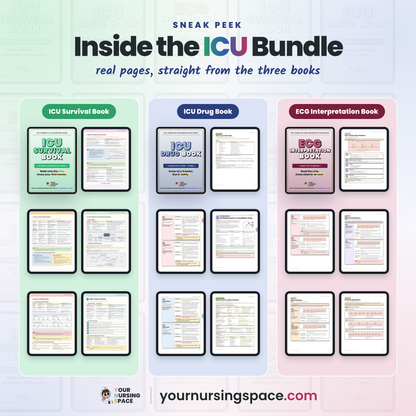 ICU Survival Bundle: ICU Survival Book + Drug Book + ECG Book PDFs + 12 Video Lectures