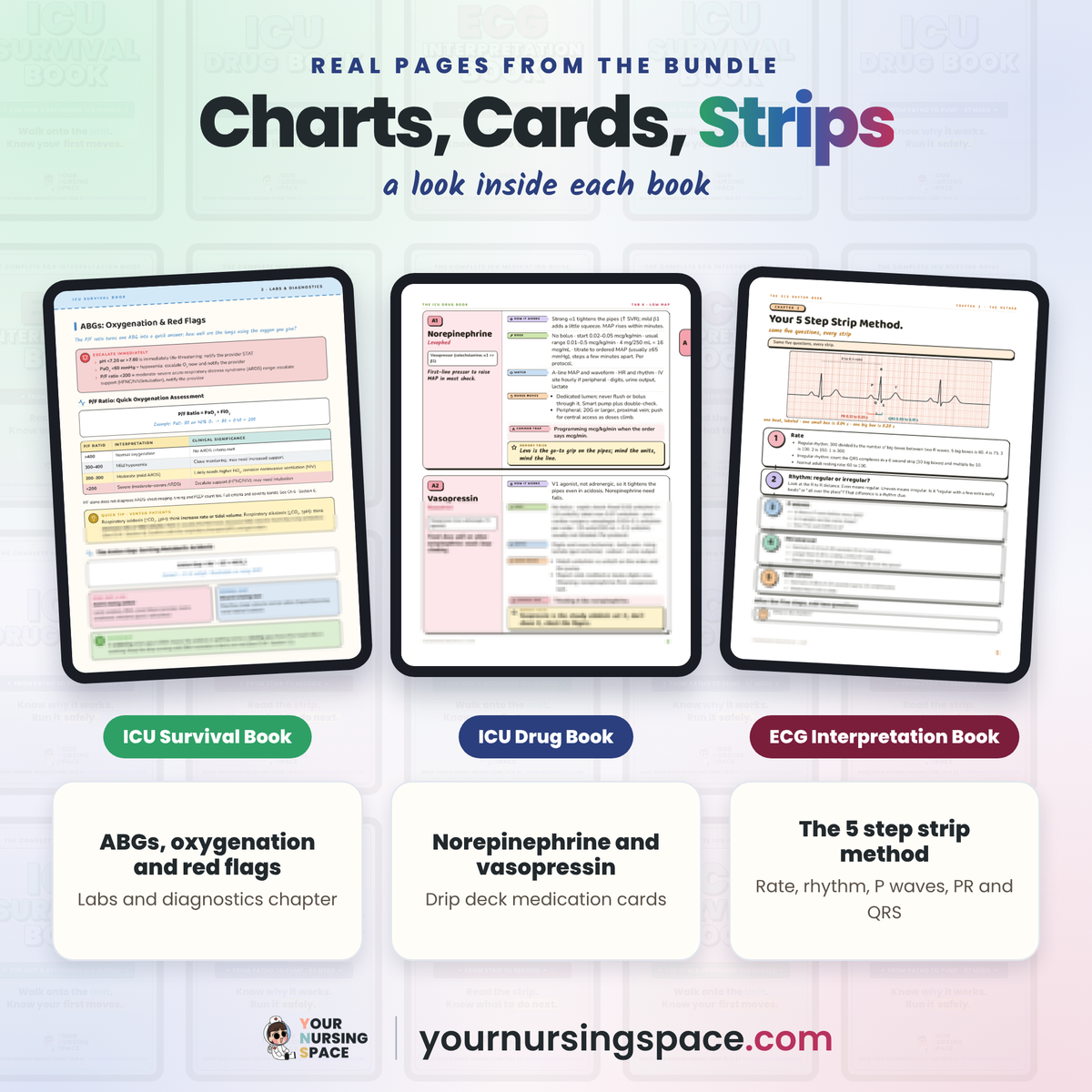 ICU Survival Bundle: ICU Survival Book + Drug Book + ECG Book PDFs + 12 Video Lectures