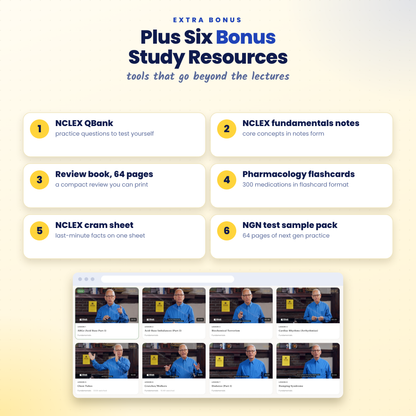 NCLEX Mega Bundle: Mark Klimek Lecture Series + Blue & Yellow Book PDF (2026)