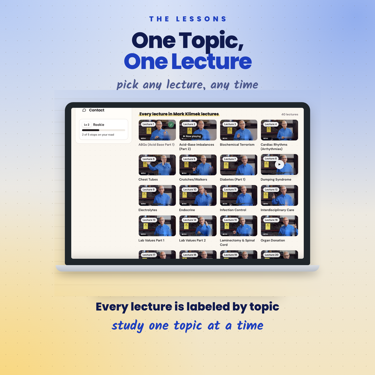Mark Klimek NCLEX Lecture Series: lessons