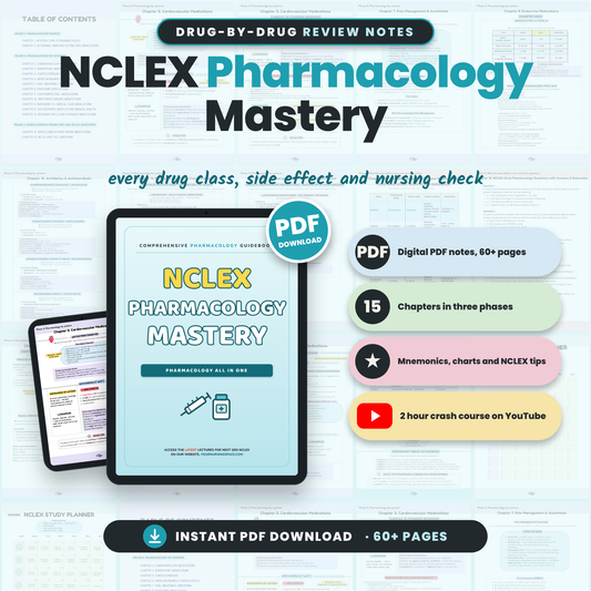Pharmacology Mastery Notes (2026 Edition)