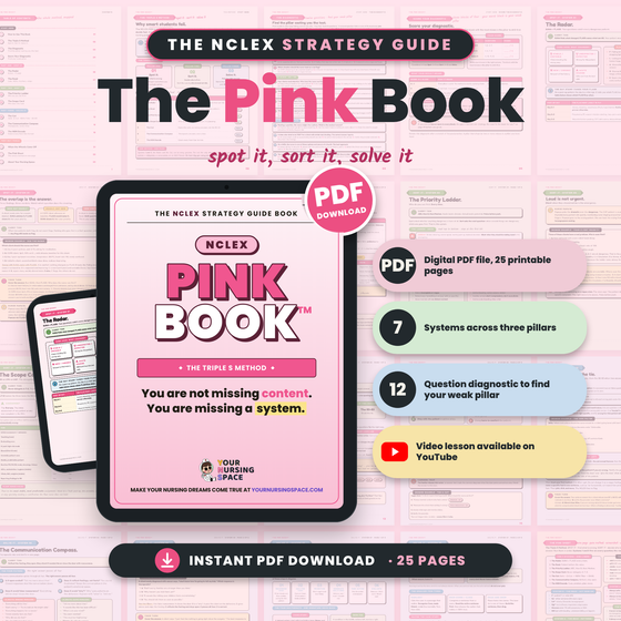 NCLEX Pink Book: PDF Test Strategy Guide + Video Lesson (2026)