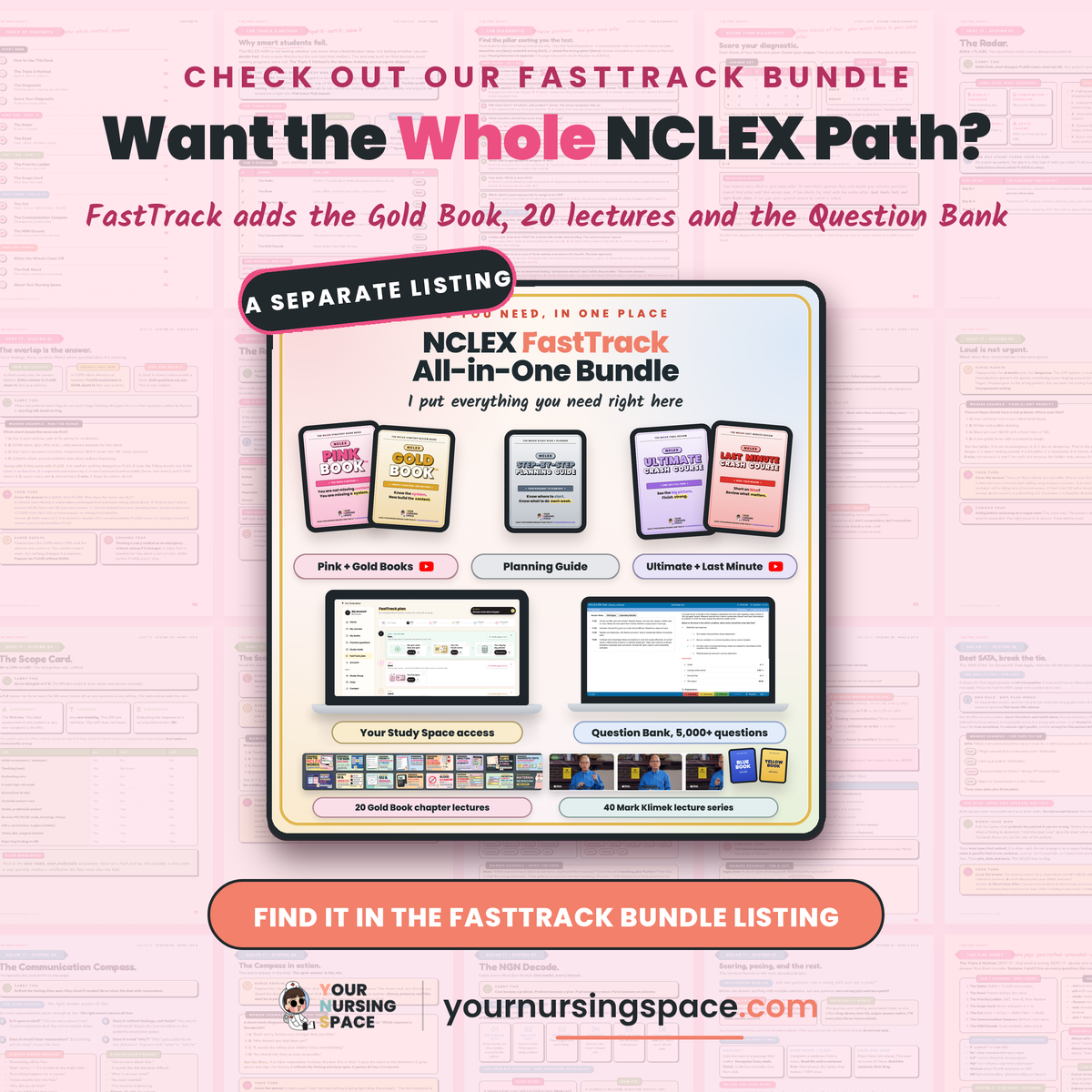 NCLEX Pink Book: FastTrack bundle