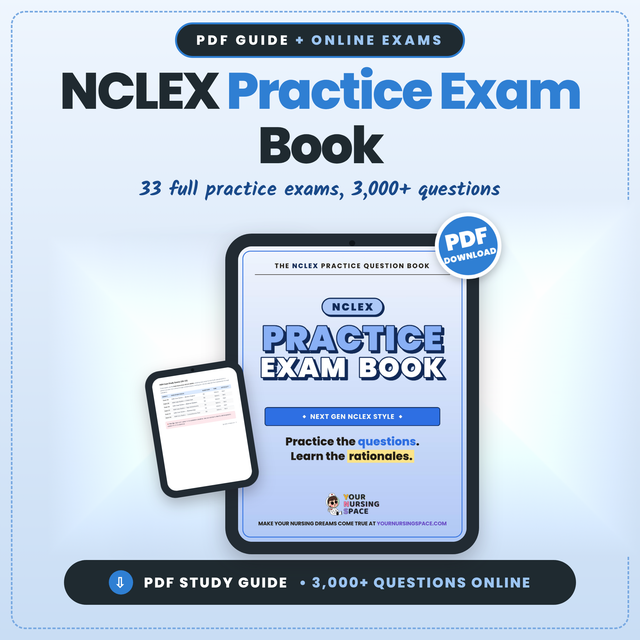 NCLEX Practice Exam Book: PDF Practice Exams, 3,000+ Questions + NGN Case Studies
