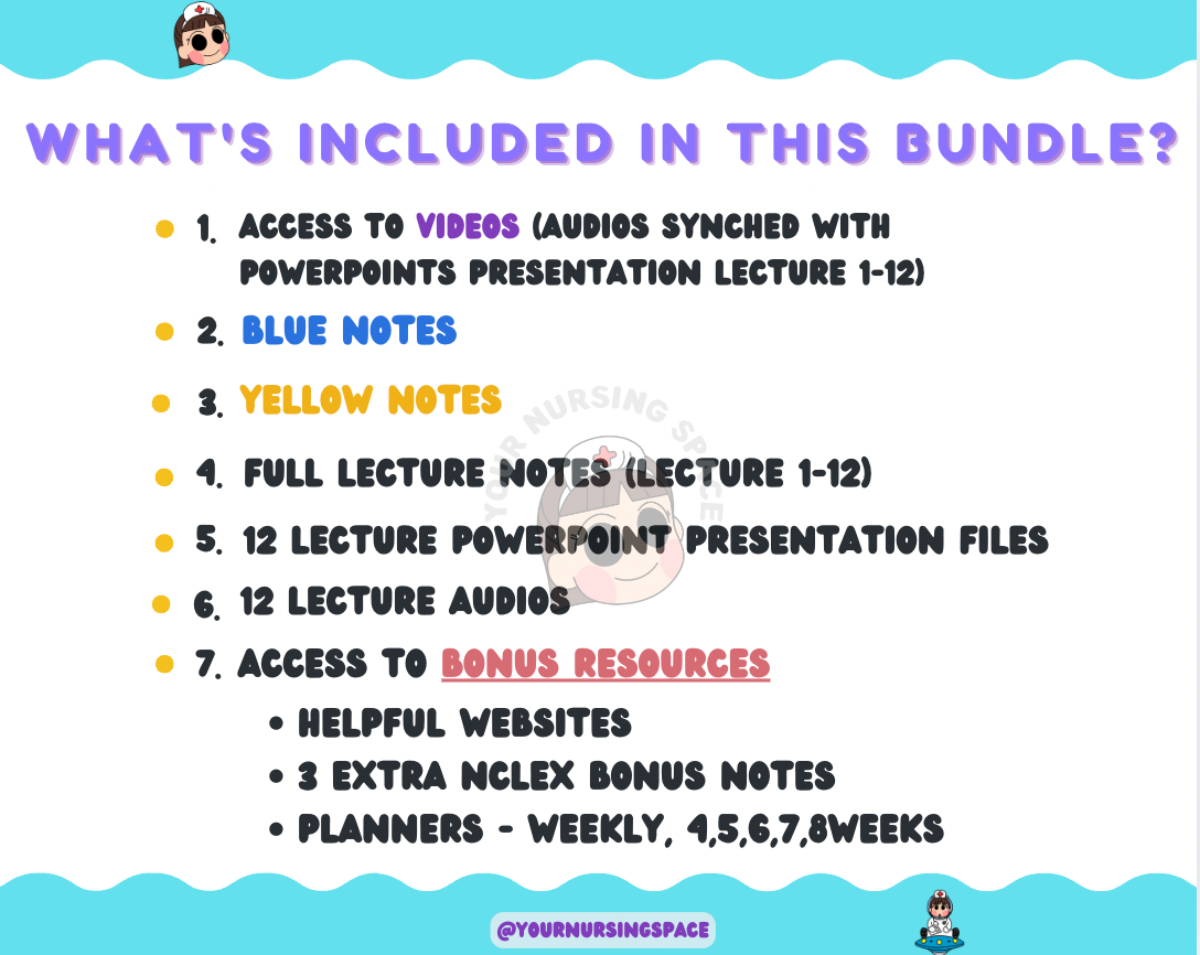 NCLEX MEGA Bundle based on Mark Klimek | Blue, Yellow, Review Notes, and Bonus NCLEX prep Notes and links | Instant Access