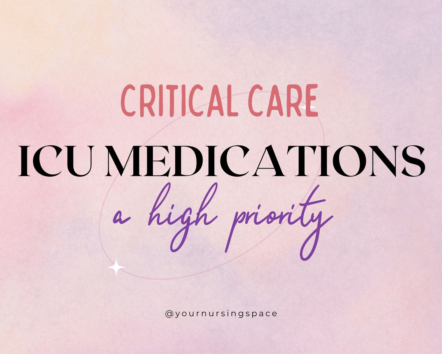 Critical Care Nursing Medications Flashcards