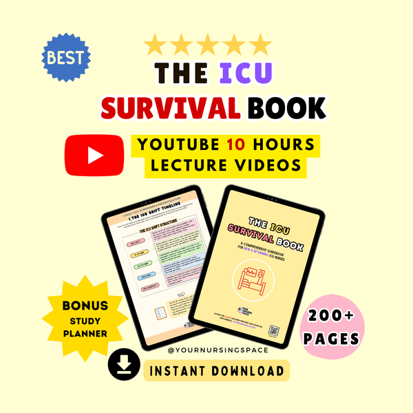 ICU Survival Book - visual critical care nursing guide cover