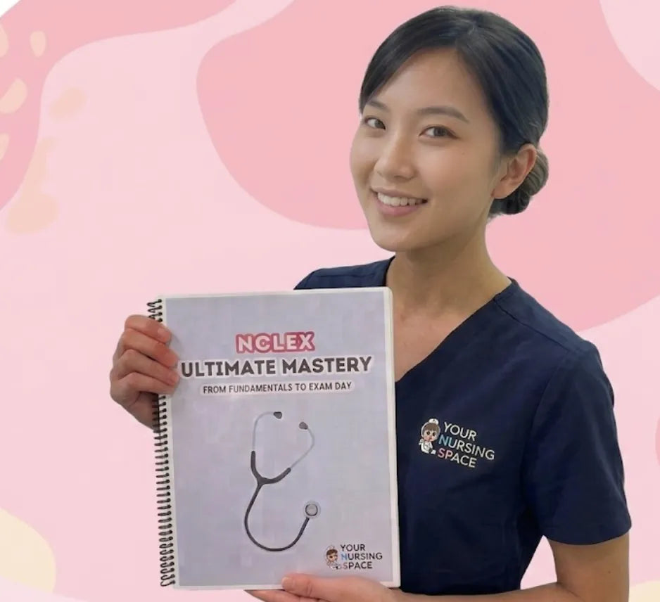 nurse june with 'NCLEX Ultimate Mastery' book 